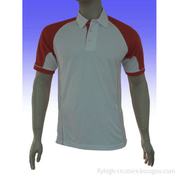 High Quality Patched Logo Embroidery Fashion Polo T-Shirt